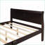 Base de lit plateforme en bois pour grand lit - aucun sommier nécessaire, capacité de 400 lb, espresso pour la chambre principale