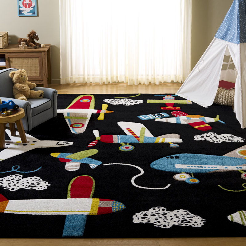 Ryleigh Kids 100 Performance Novelty Rug, Rectangle 8' x 10'