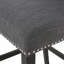 Ensemble de 2 tabourets de comptoir à oreilles capitonnés 31 po Vienna, gris anthracite et brun foncé-1808470790-1808470786
