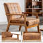 Chaise d'appoint, fauteuil de style Mid-Century moderne avec structure en bois massif, fauteuil de salon, chambre à coucher - café-1491863697