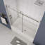 Porte de baignoire avec cadre l 56 po x H 58 po-98947222