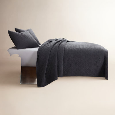 Bostwick Stonewashed Cotton Gauze Solid Color Classic Casual Modern Rustic Quilt Set