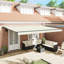 VidaXL Polyester Cover Retractable Patio Awning-125829375-125829382