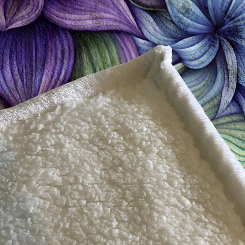 Couverture en sherpa, L 68 po x L 80 po