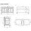 Meuble-lavabo en bois massif H 35 po x l 60 po Elmmanual avec comptoir en quartz blanc Carrera résistant aux taches et lavabo double-881555759