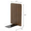 Non-skid Bookend Hold Heavy Books- 7x4x5in Wood Bookends for Heavy Books Heavy Duty