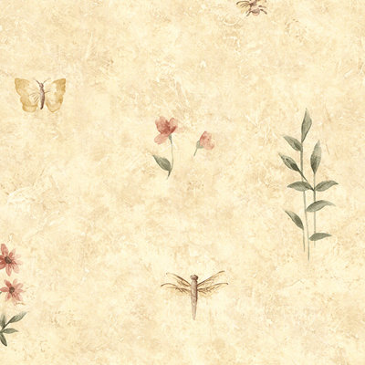 Constantina 32.7' x 20.5" Summer Botanical Sidewall Wallpaper