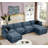 Modular Sectional Sofa U Shaped Couch Set-121425036