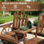 Banc de jardin stable en bois, banc de jardin 2 places