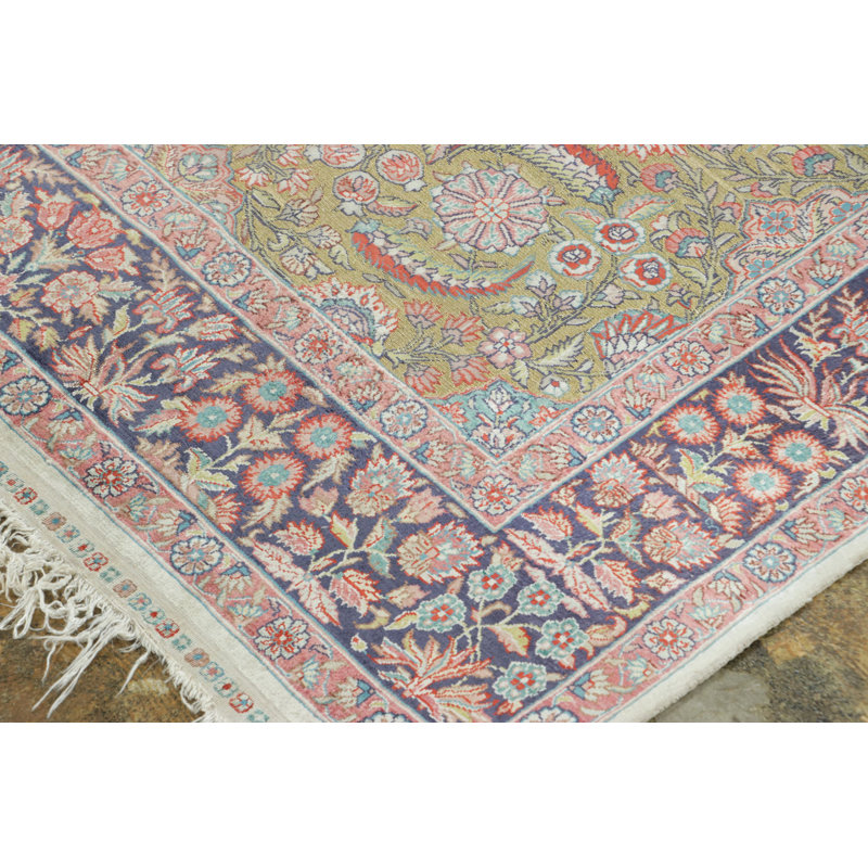 Vintage One-of-a-Kind 3' X 4'6" Hand Knotted Area Rug