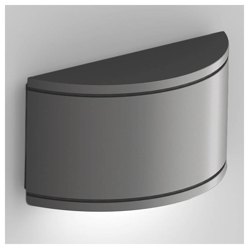 Tube Aluminum LED Wall Light, Graphite