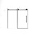 Frameless Shower Door 56-60 "W X 60" H, 1/4 "(6 Mm) Clear Tempered Glass, Explosion Proof Film, Stainless Steel Handle-121957656