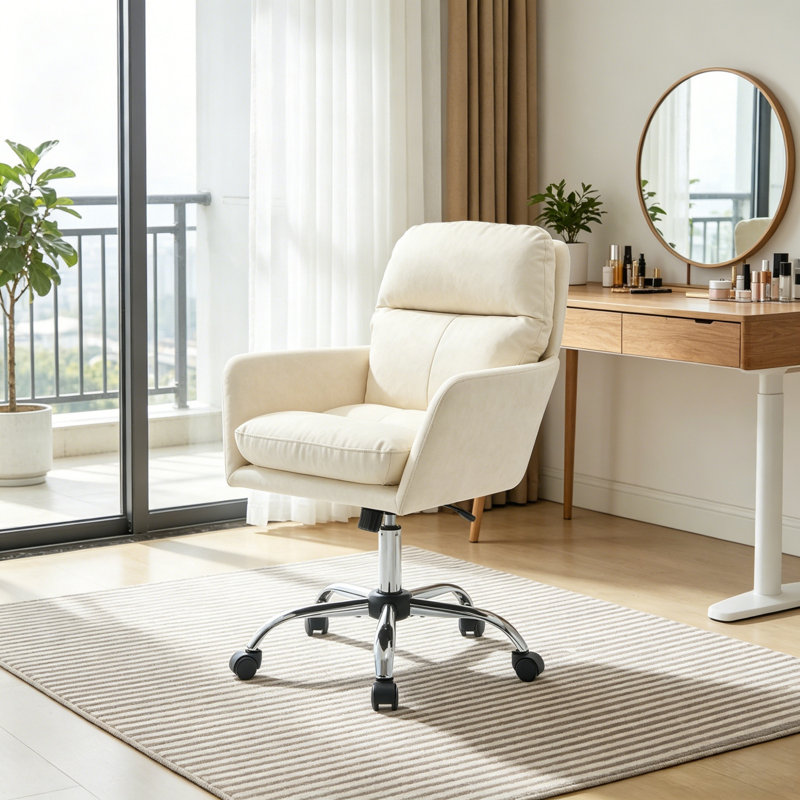 Chaise de bureau en cuir