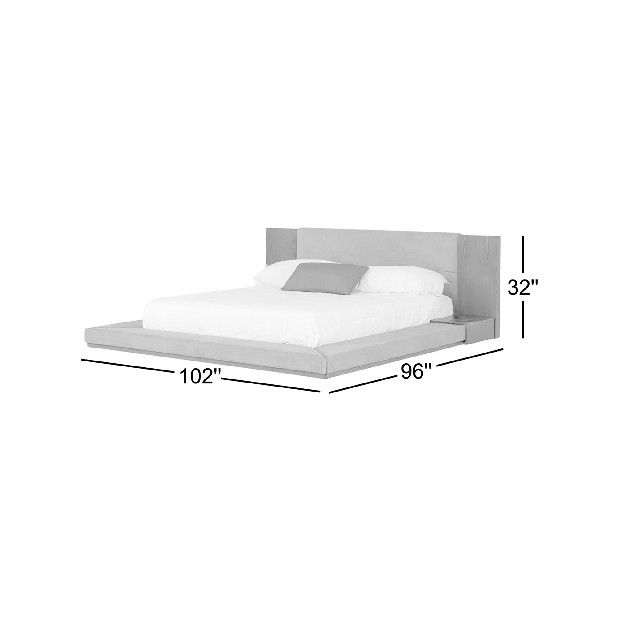 Amalie Upholstered Storage Bed, Walnut, King