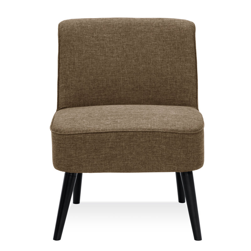 Balro Upholstered Slipper Chair, Brown
