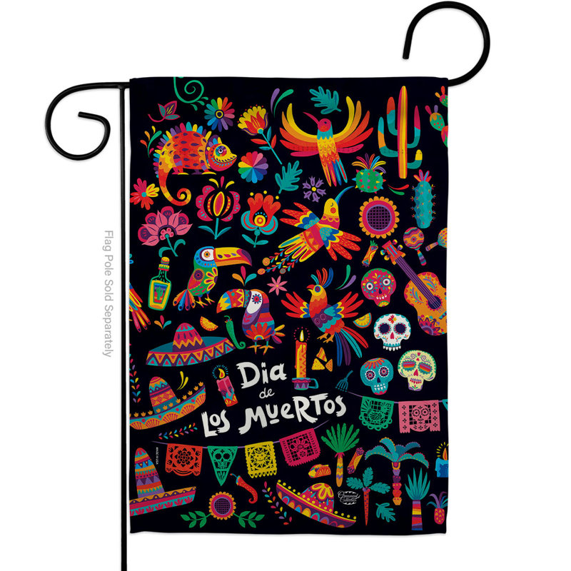Drapeau de jardin à 2 faces en polyester / mélange de polyester 18,5 x 13 po