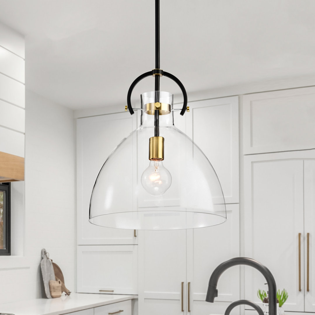 Jadis 1 - Light Matte Black/Gold Single Pendant Corrigan Studio®