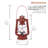 10'' Battery Powered Integrated LED Hurricane Lantern-73280025