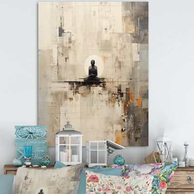 " Abstract Blue And White Yoga Mediation III "