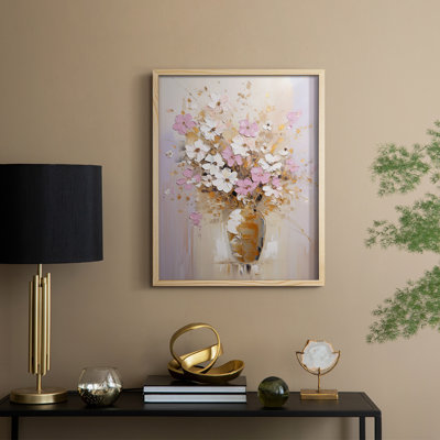 Reproduction encadrée FLORAL Series CECXLIV - bois massif