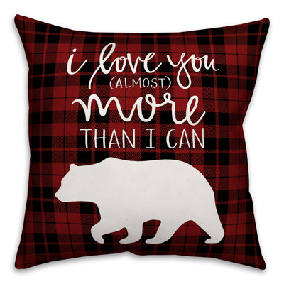  Coussin décoratif I Love You More Than I Can Bear