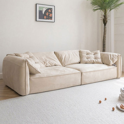 Canapé modulaire en tissu beige
