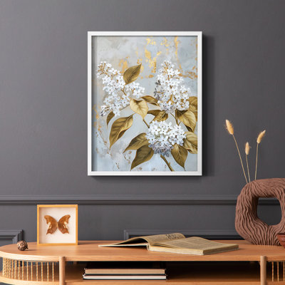 FLORAL Series CCLXIV  -Premium Framed Print -Ready to Hang - No Nails Required