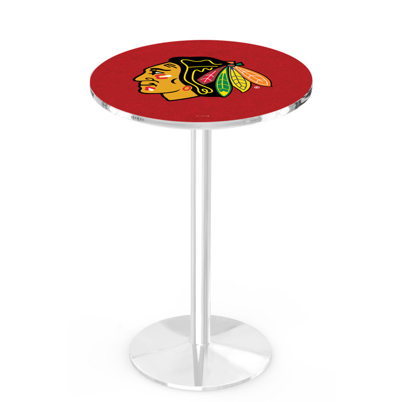 Table bistro NHL, Chrome, Chicago Blackhawks - Red