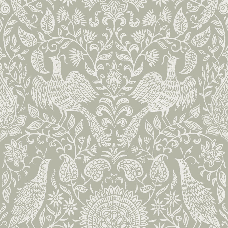 Superfresco Easy Wren Buttermilk Wallpaper, Green