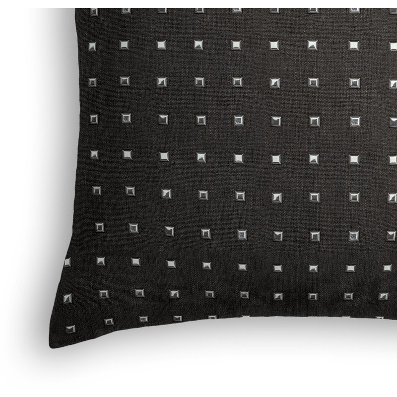 Stud Muffin Square Pillow Cover & Insert, 16" x 16", Black