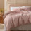 Ensemble de housse de couette à tissage gaufré 100% coton Essential Collection
