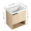  Ensemble de meuble-lavabo mural 20 po à une porte avec lavabo en céramique blanc Tarragona