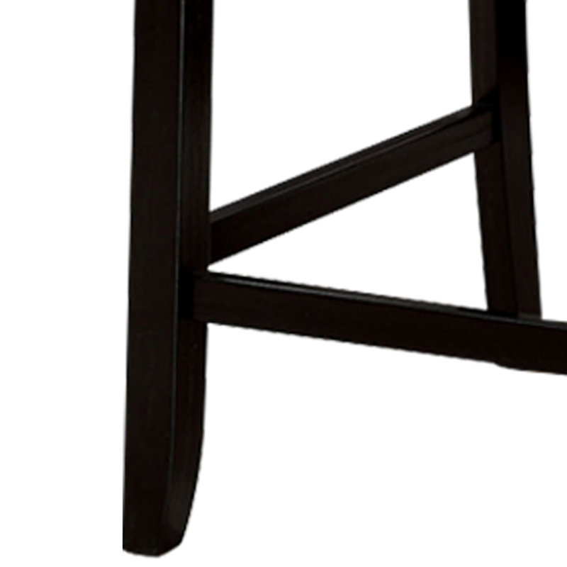 Upholstered Counter Stool, Black