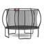 Citrouille trampoline 12 pi - noir rouge
