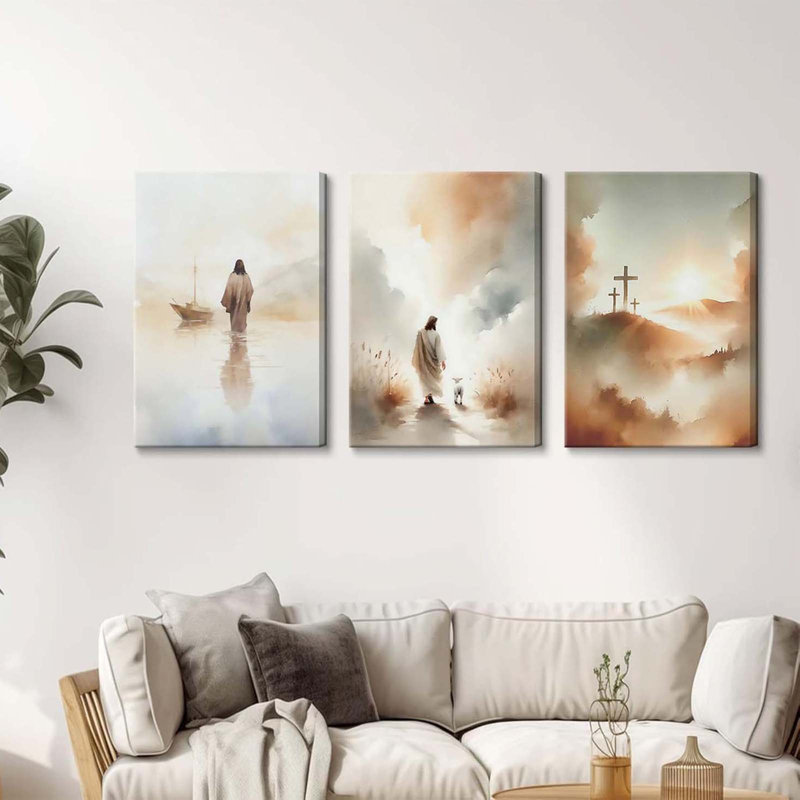 3 Piece Wrapped Canvas Print, 60 cm H x 120 cm W
