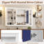 Armoire de toilette avec miroir 47 po-572557190