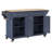 Kitchen Island With Rubber Wood Countertop-598838169