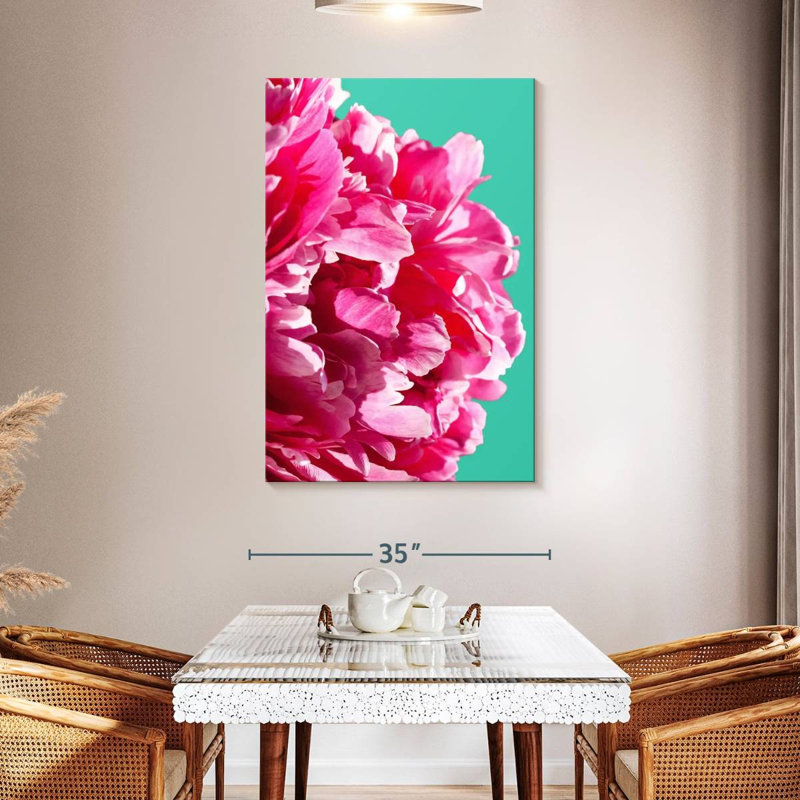Pivoine rose Harnek, H 48 po x l 32 po