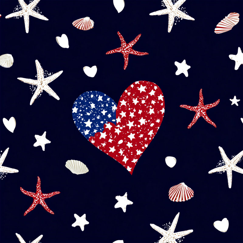 «Starfish Love Night», art mural sur toile, 20 po L x 20 po H x 1,5 po P