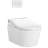 TOTO® WASHLET®+ RP Wall-Hung D-Shape Toilet with RW Bidet Seat and DuoFit® In-Wall 1.28 and 0.9 GPF Auto Dual-Flush Tank System, Matte Silver
