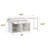 74.5-inch Kitchen Island With Extendable Dining Table-952419564