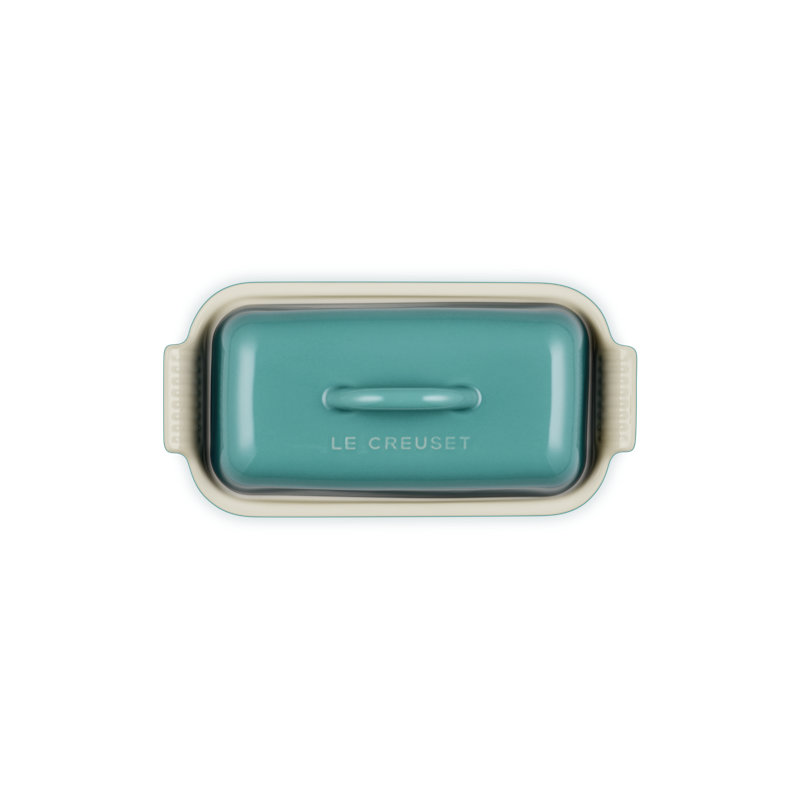 Le Creuset Stoneware Heritage Butter Dish, Blue Riviera