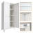 Metal Storage Cabinet with 2 Doors and Adjustable Shelves-1243956763