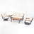 Eastlake Premium All-Weather Wicker 5 - Person Patio Conversation Sets with Cushions
