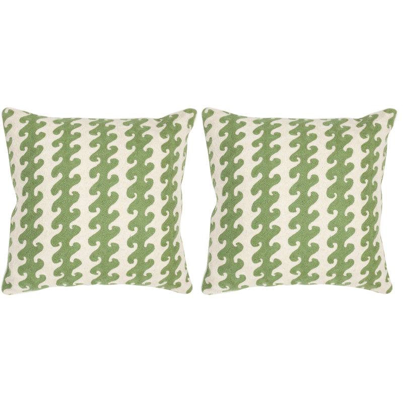 Geometric Feather Throw Pillow