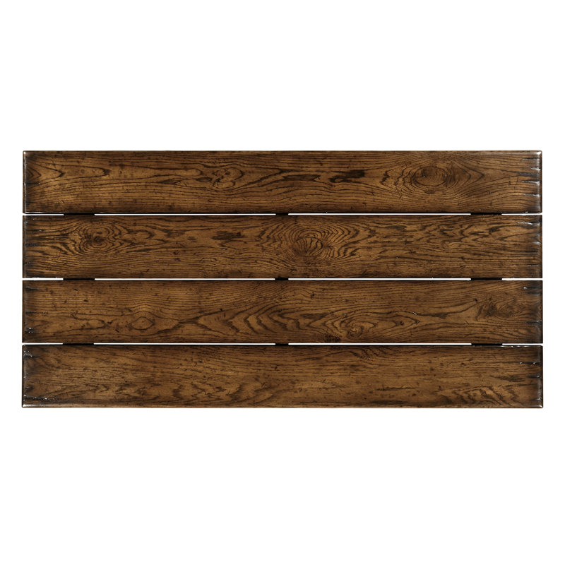 Sherwood Oak Solid Oak Dining Table, Dark Brown Tudor Oak