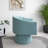 Ghinita Velvet Swivel Barrel Chair-973432876