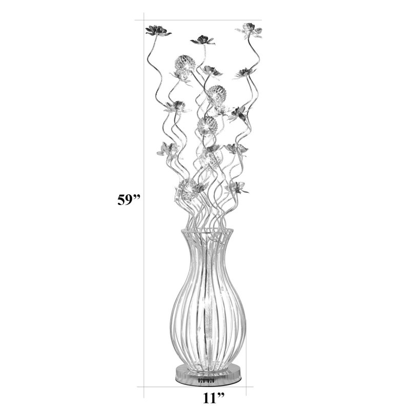 Frick 59'' Chrome Novelty Floor Lamp