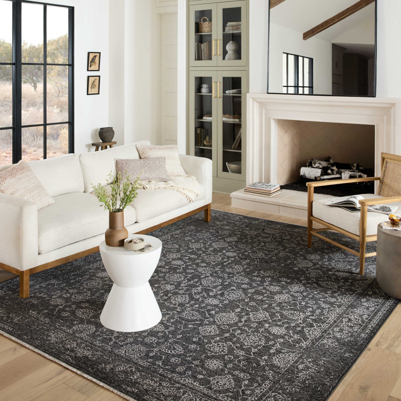 Vance Charcoal Dove Performance Area Rug - 9'6" x 13'1"