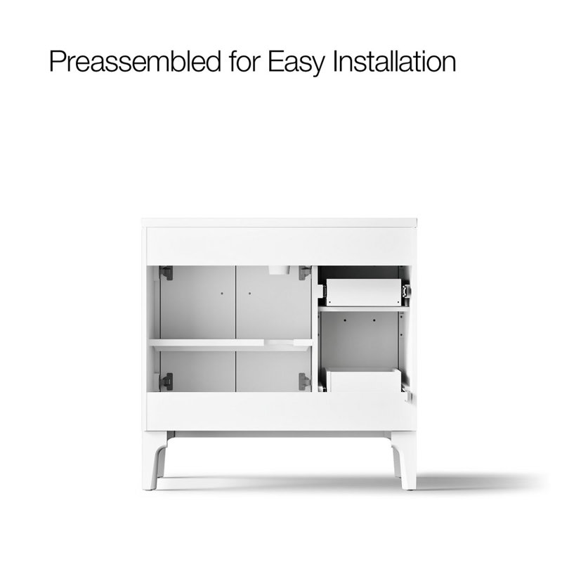Seer 36-In Bathroom Vanity Set, White